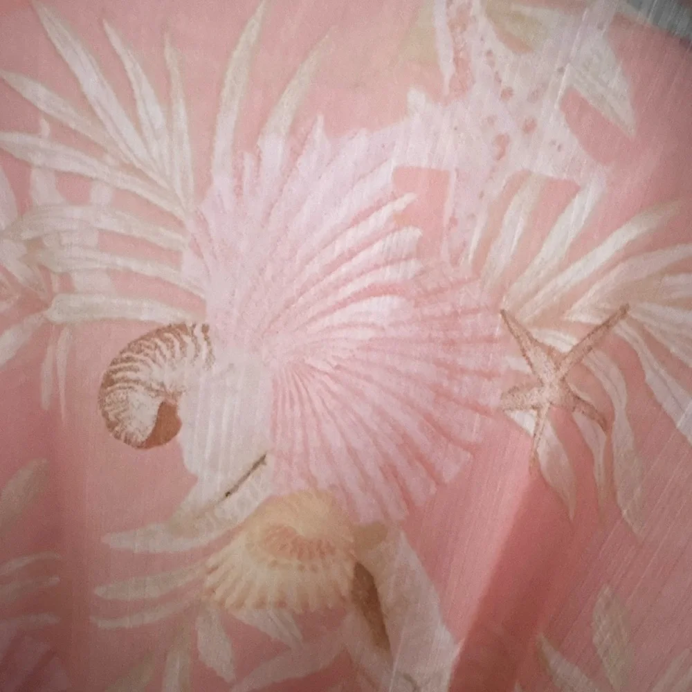 Forever 21 Sea Shell Leaf Sheer Robe Swim Cover Up With Tie 2X NWT - Picture 6 of 6